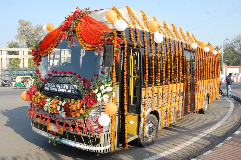 Hyderbad Sabarimala Lucknow started electric bus next service Bengaluru