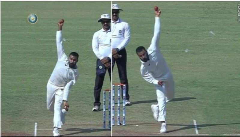 Irani Cup 2019 Akshay Karnewar Bowling with Two Hands