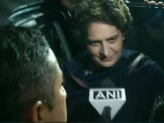 priyanka gandhi lucknow says i am not fighting pm modi but rahul is fighting