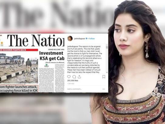 janhvi kapoor lashes out on pakistan newspaper for propagandist article