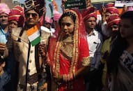 After Pulwama attack Vadodara couple dedicates their marriage procession to deceased CRPF soldiers