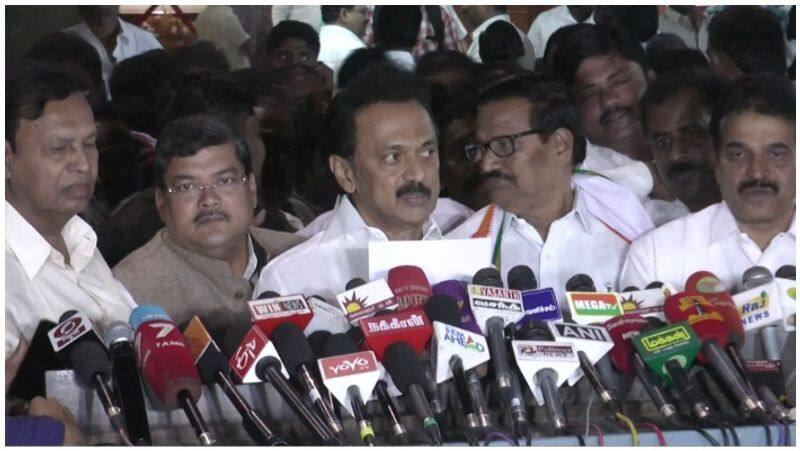 M K Stalin Press Meet