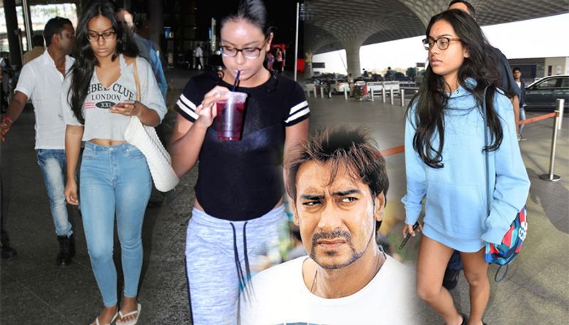 Bollywood actor Ajay Devgan reaction of Daughter Nysa trolled photos