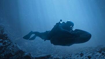 Country sinks airplane for underwater theme park