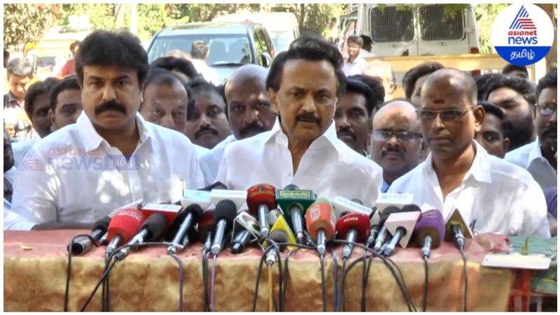 M K Stalin Press Meet