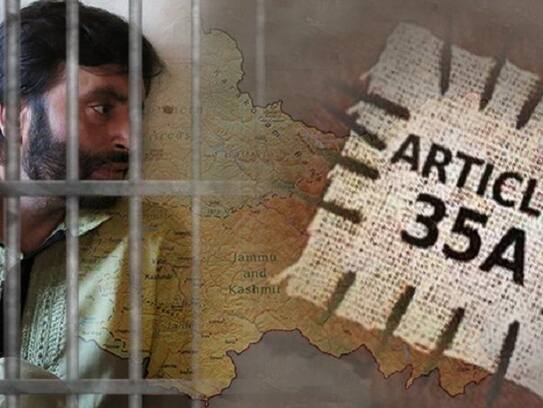 Security forces has started custody of separatist leader in Kashmir before hearing in supreme court on 35 A