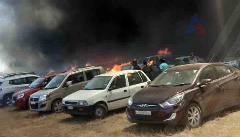 Aero India show Fire 158 car owner not able to identify their vehicle