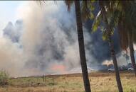 Car park catches fire Chennai hundreds cars up in flames