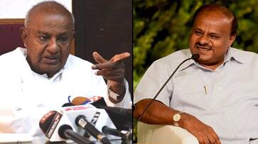 Kumaraswamy wants father Deve Gowda PM again plays Kannadiga card home state support