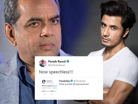 PARESH RAWAL REPLY TO PAKISTANI ACTOR ALI ZAFAR ON TWITTER
