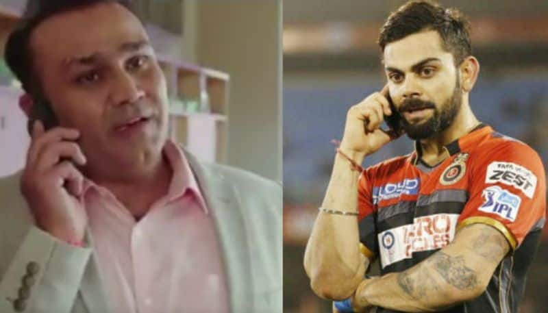 Virender Sehwag trolls Virat Kohli and Team India in a hilarious ad