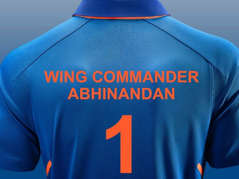 BCCI unveils team India jersey for Wing Commander Abhinandan