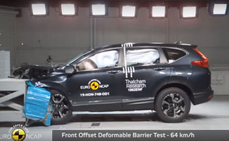 Honda CR-V car get 5 star rating in NCAP crash test after tata nexon