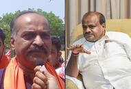 Kumaraswamy slams Centre  celebrating air strike Pakistan BJP calls petty politics