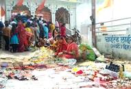 A large crowd of temples in Chhatarpur on Shivratri