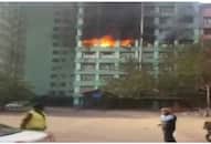 Fire breaks out on 5th floor of Pandit Deen Dayal Antyodaya Bhawan, CGO Complex