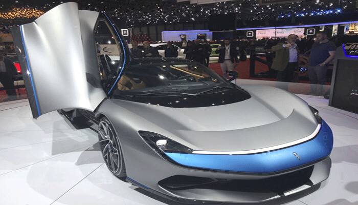 Mahindra unveils world's 'fastest' e-car Battista at Geneva Motor Show