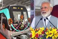 Modi flags off Noida City Centre-Electronic City section of Delhi Metro Blue Line