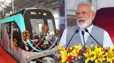 Modi flags off Noida City Centre-Electronic City section of Delhi Metro Blue Line