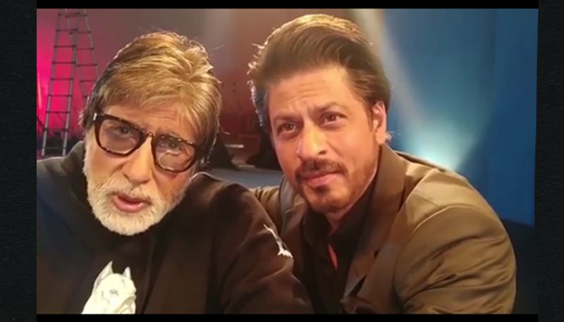 Amitabh Bachchan and Shah Rukh Khan singing song viral video