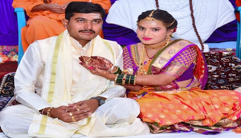 Bride Ties knot To Bridegroom in vijayapura