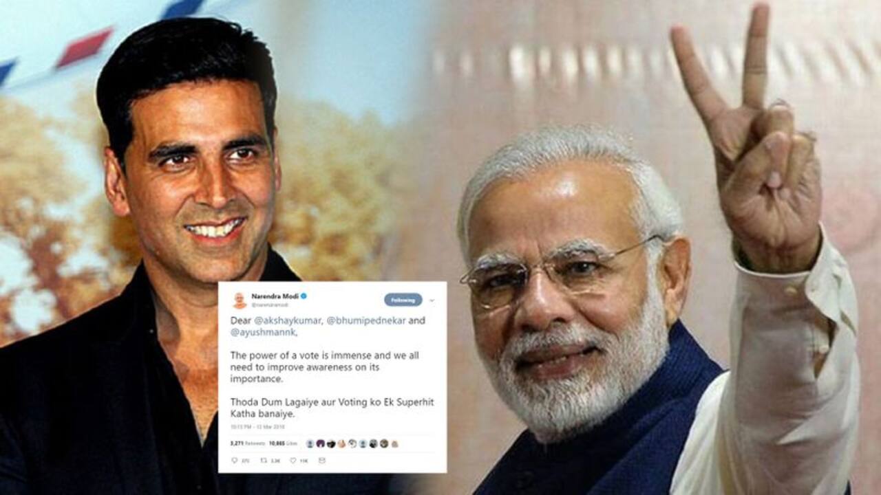 बॉलीवुड स्टार्स से पीएम मोदी ने की मतदाताओं को जागरूक करने की अपील