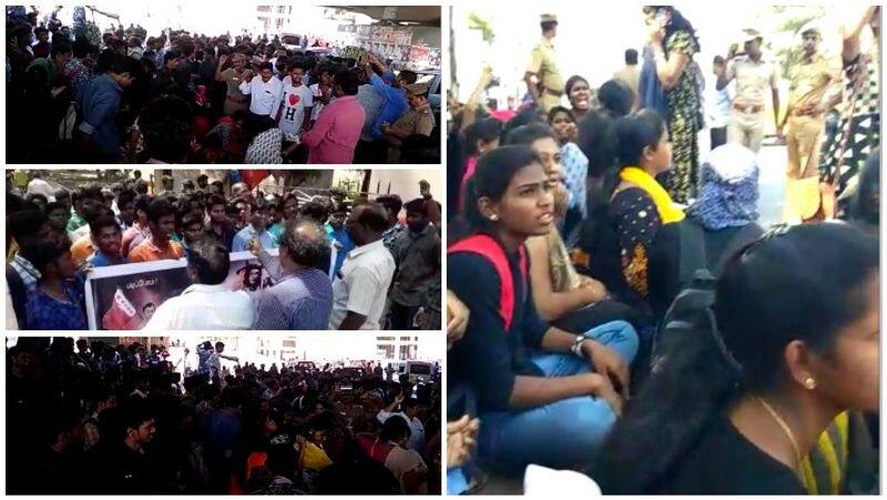 Pollachi Women Sexual harassment case Issues Chennai College Students Protest Video