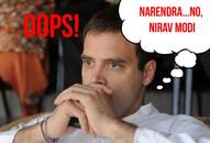 Oops, I did it again: Rahul Gandhi now confuses Narendra Modi with Nirav Modi