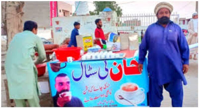 Abhinandan photo in pakistan tea shop