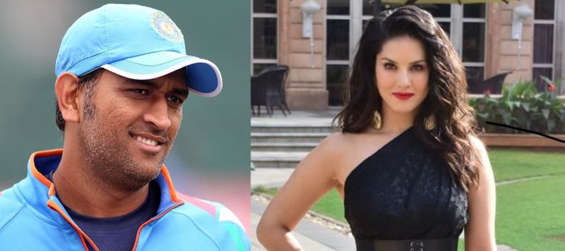 MS Dhoni is Bollywood Actress sunny leon favorite cricketer