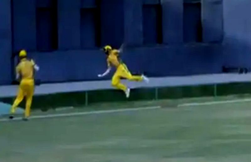 Rahul Tripathi Pulls Off Remarkable Relay Catch In Syed Mushtaq Ali T20 Tournament