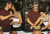 aamir khan celebrate his 54th birthday with his wife and media