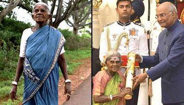 Watch: Salumarada Thimmakka receives Padma Shri, blesses President Kovind