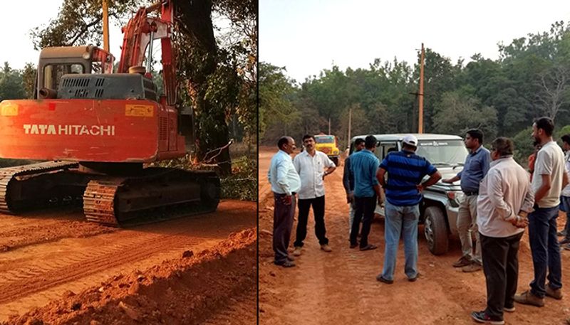 Landslide in ghat section at mangalore