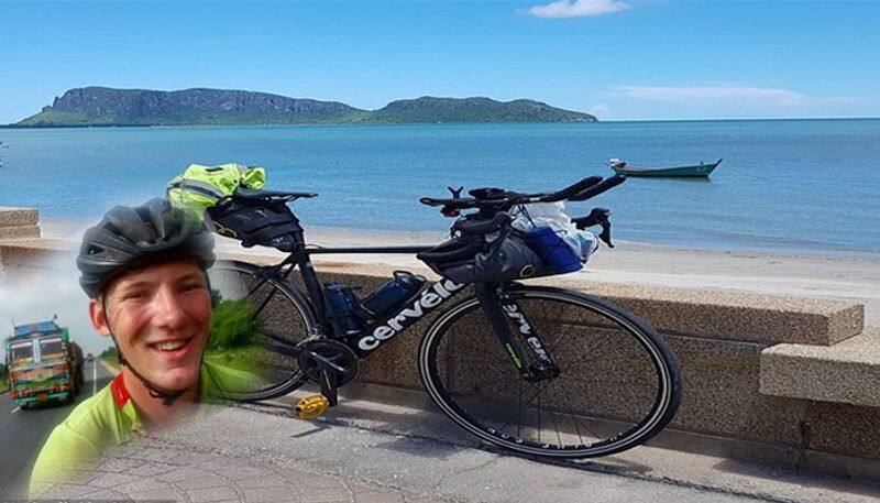 Charlie Condell sets world bicycle record 9 months 20 countries