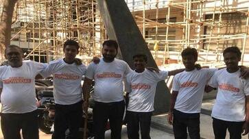 Surat city security guards wearing t shirt with Main Bhi Chowkidar