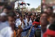 MP Minister dance with Tribal Dancers