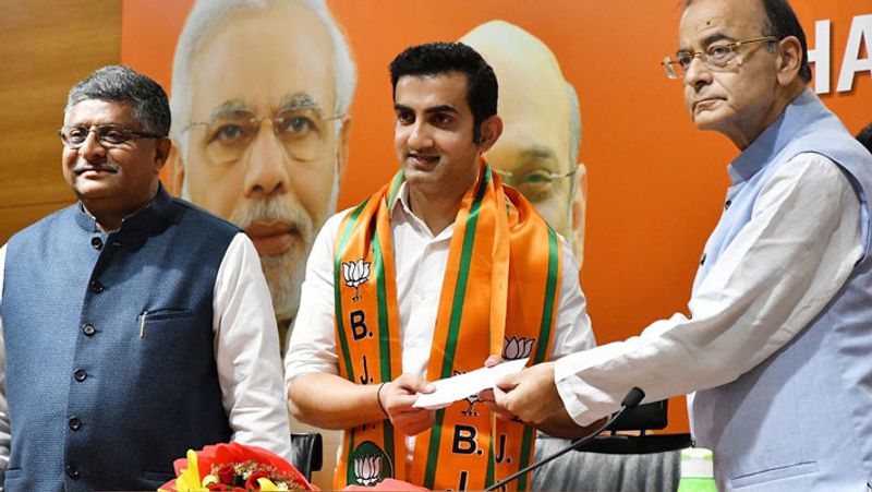 Lok sabha elections 2019 Cricketer gautam gambhir files nomination