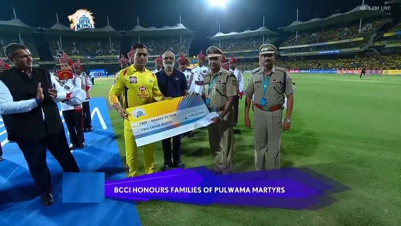 IPL 2019 CSK donate 2 crore to Pulwama martyrs families