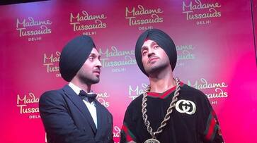 diljit dosanjh wax statue at madame tussaud delhi