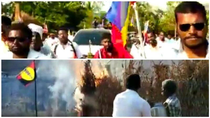 PMK Party Burning Fire Crackers On House... Tearing Householder Video ...!