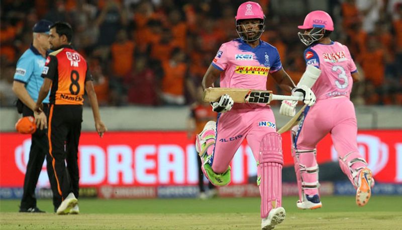 Half Century for Sanju and Rahane vs Hyderabad in IPL