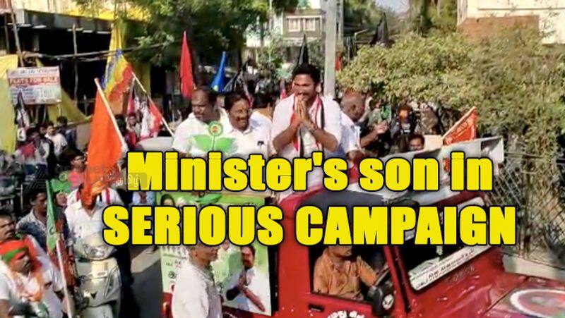 Minister's son in serious campaign..! Video