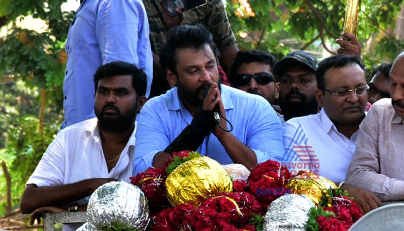 Darshan car stone pelting actor not to campaign for Sumalatha for five days