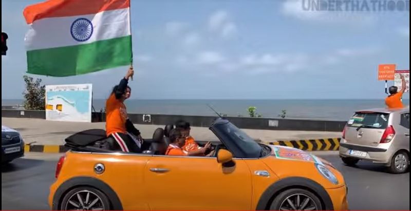 More than 100 super luxury cars used in election rally at mumbai