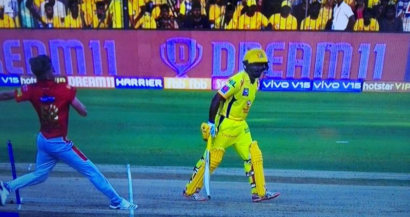 Ambati Rayudu left the crease before action and Umpire warned him