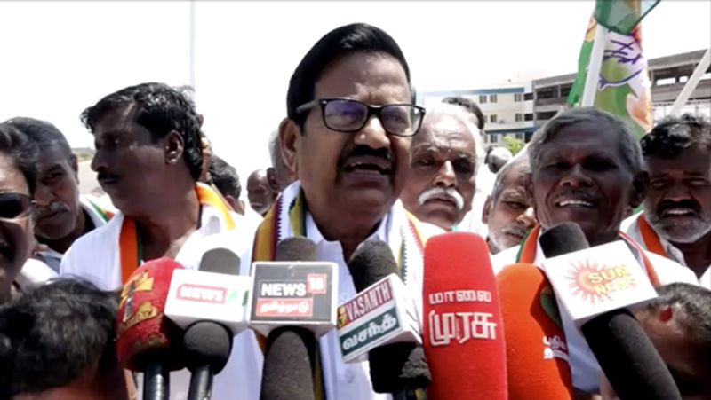 tn government did good work on michaung storm time says congress state president ks azhagiri vel