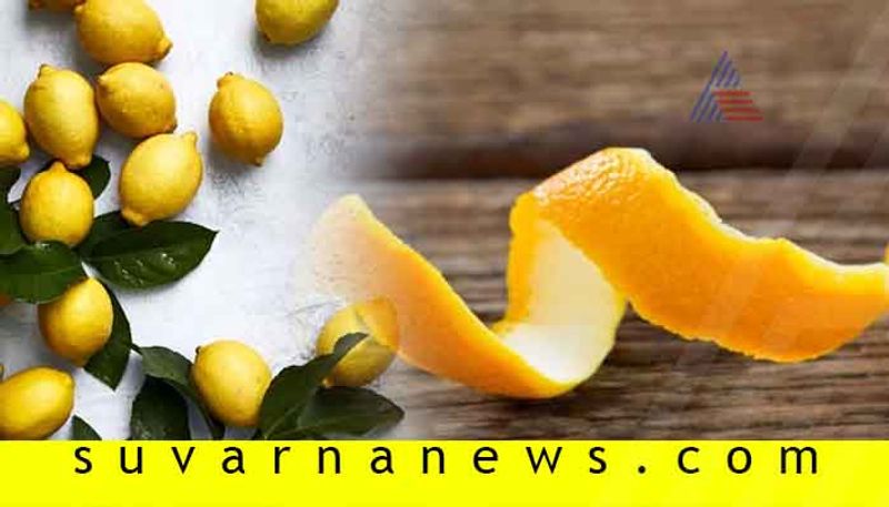 Healthy qualities in peel of lemon orange