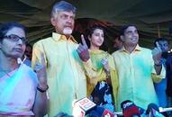 Andhra Pradesh chief minister Chandrababu Naidu casts vote