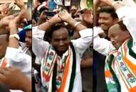 Karnataka Congress minister performs 'nagin dance' to woo voters